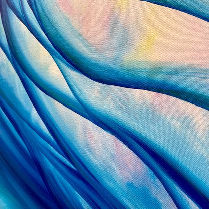 Detail of pastel background in Secrets