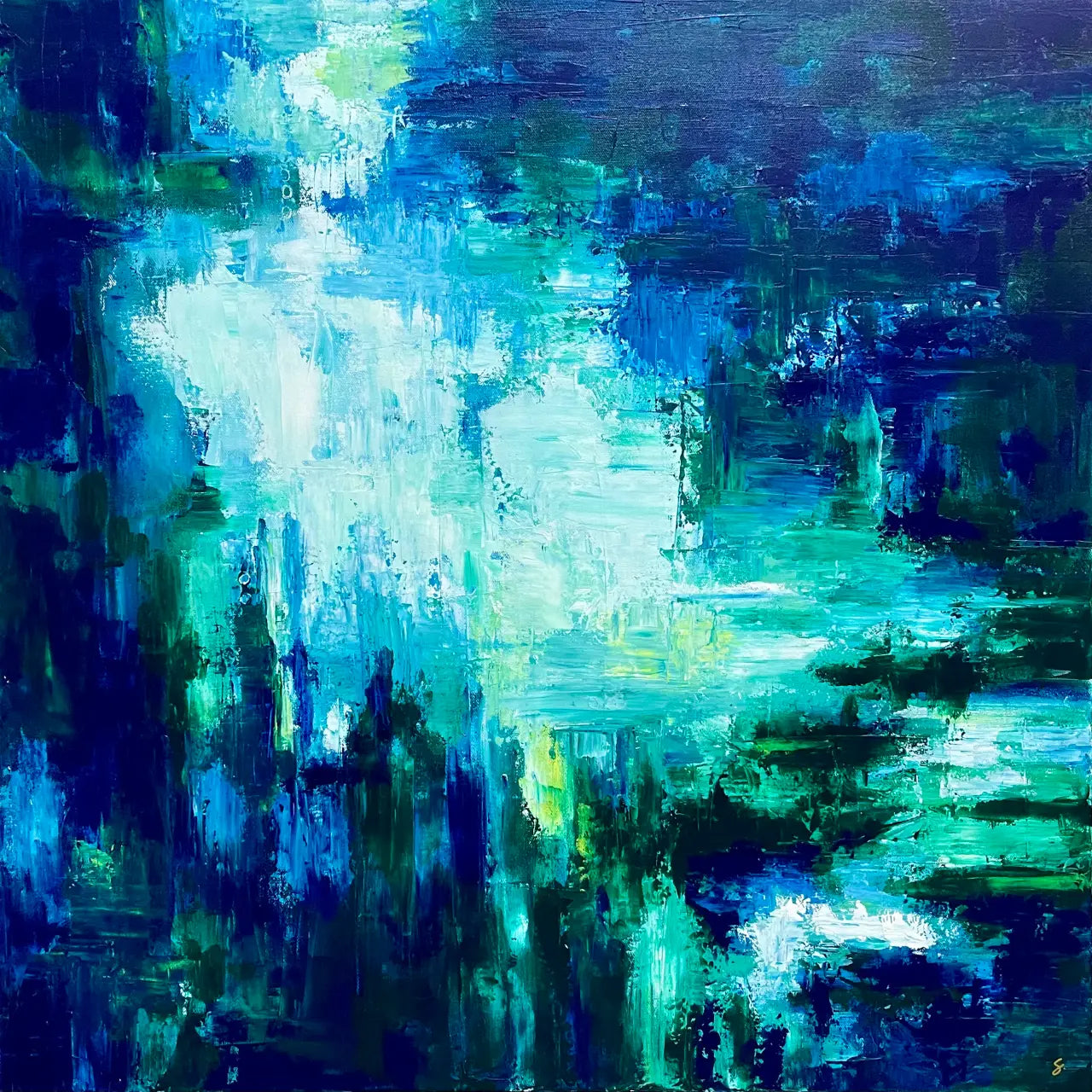 Original abstract paintings by Sarah Simmerman, artist in Arizona