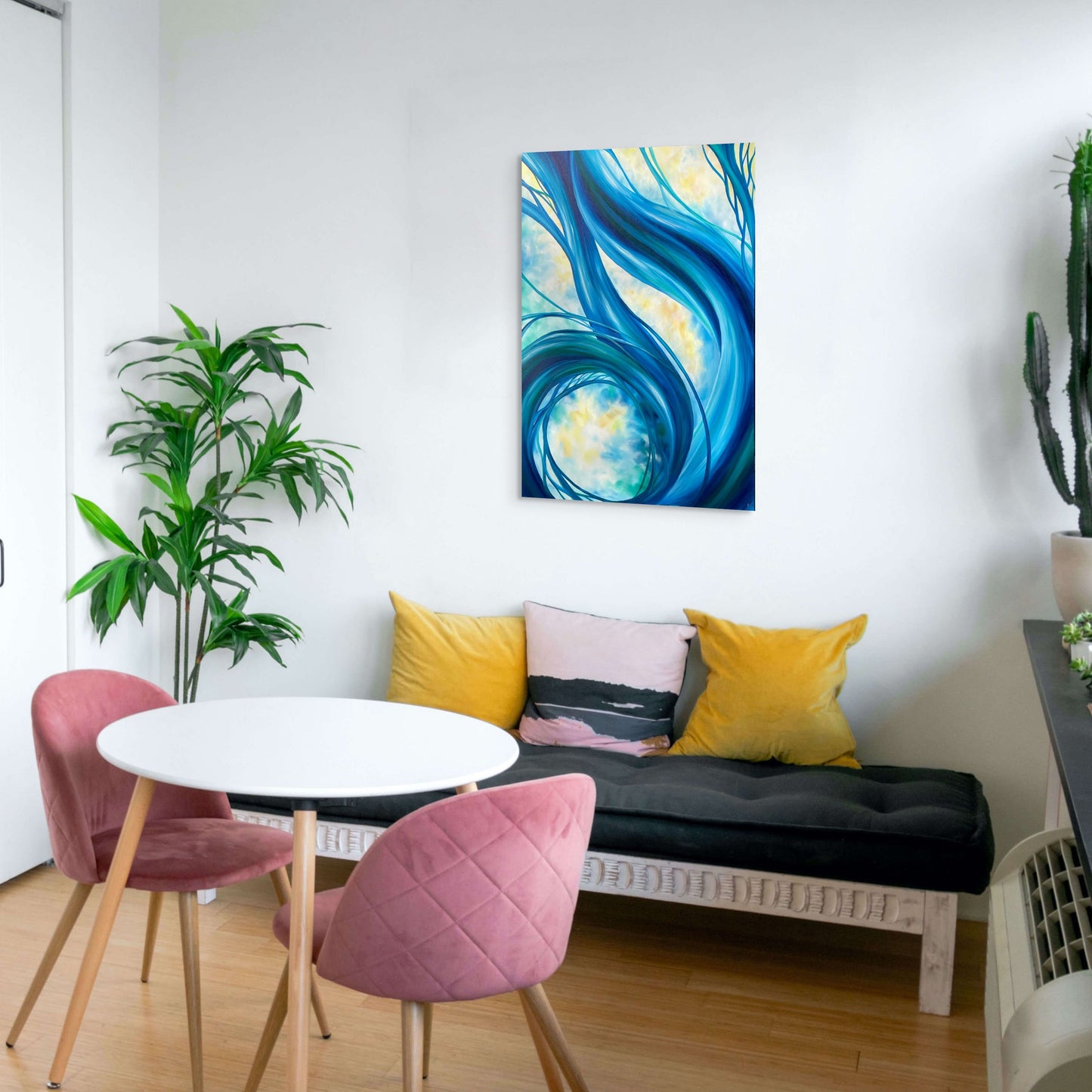 Celestial Tides, large original abstract painting by Sarah Simmerman