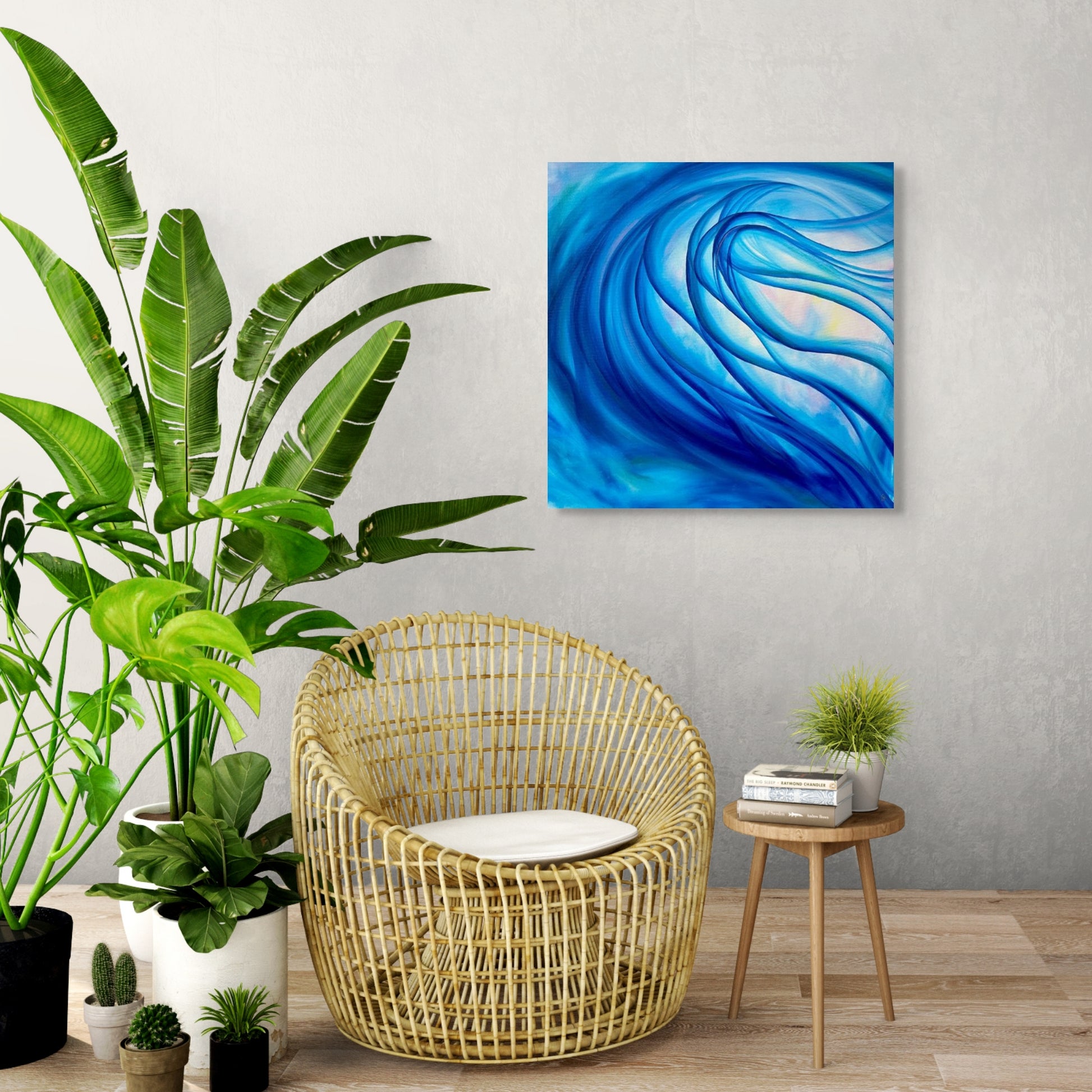 Secrets, original surreal abstract painting